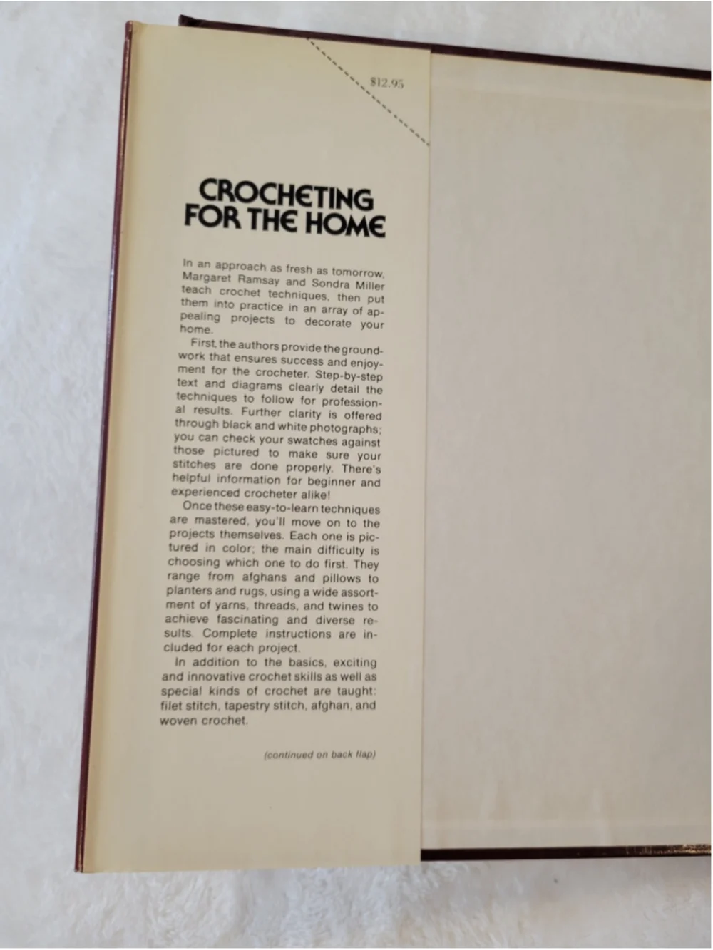 Vintage 1976 Crocheting For The Home Hardcover w Dust Jacket Pristine